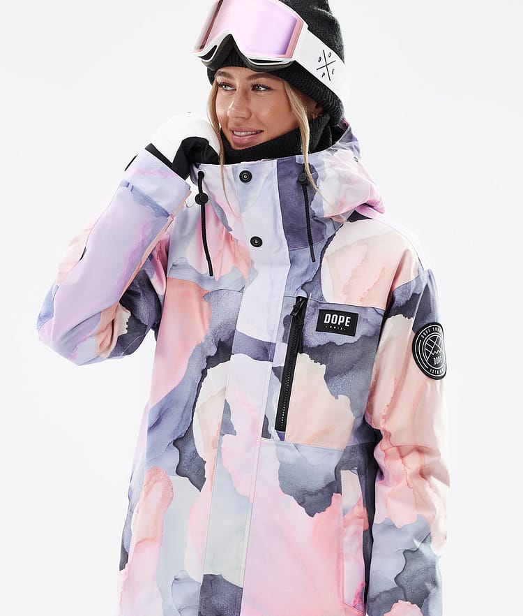 Dope Blizzard W Full Zip Snowboard Jacket Women Blot Peach