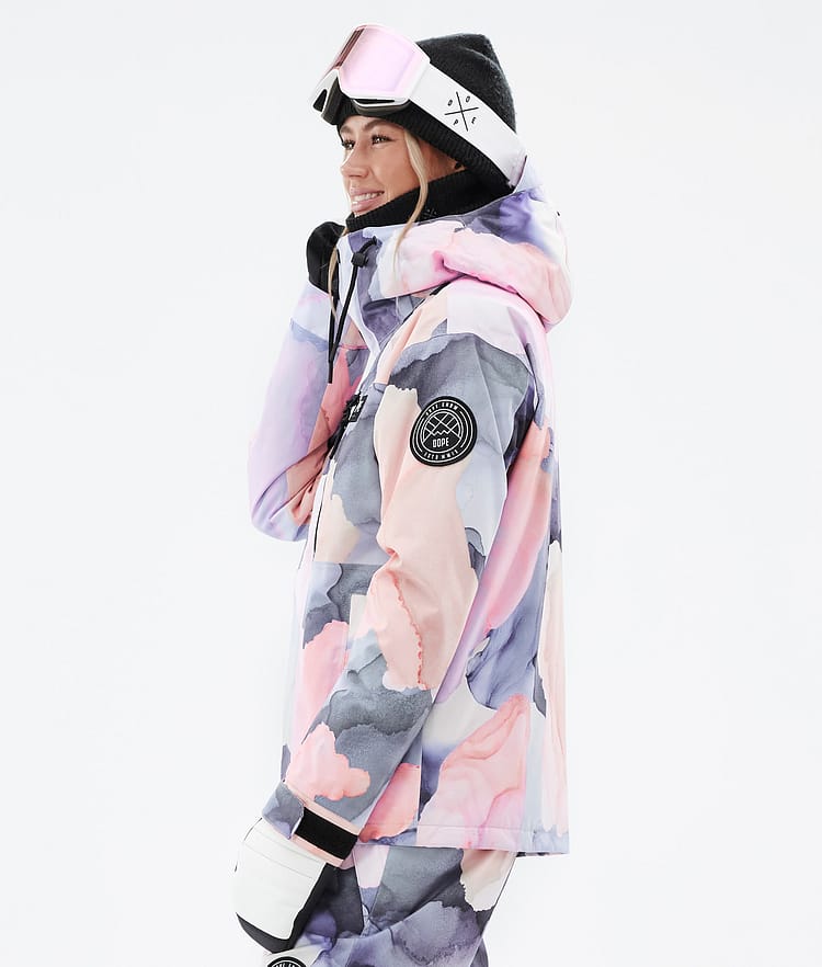 Dope Blizzard Women Zip Peach Snowboard Blot Jacket Full W