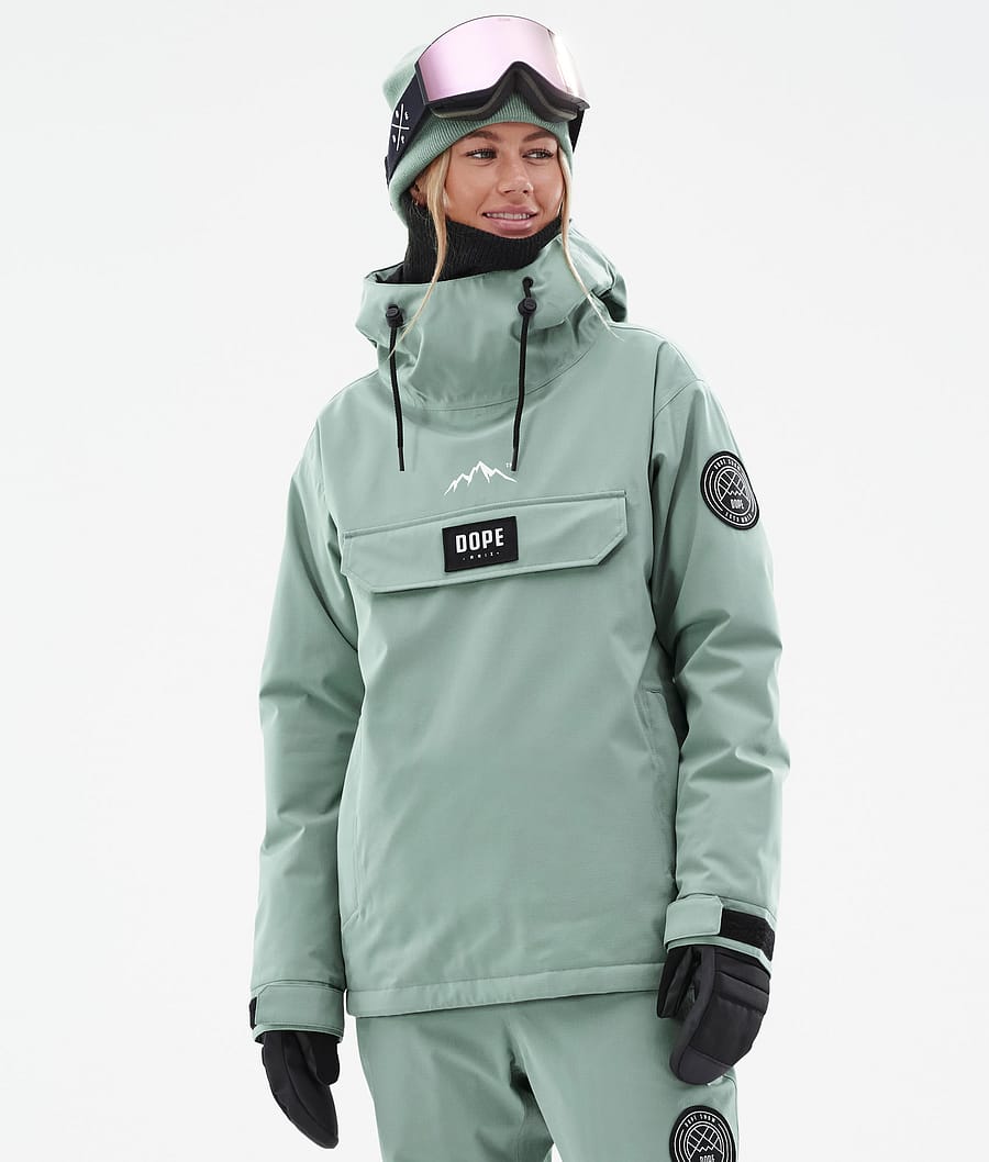 Dope Blizzard W Snowboard Jacket Faded Green