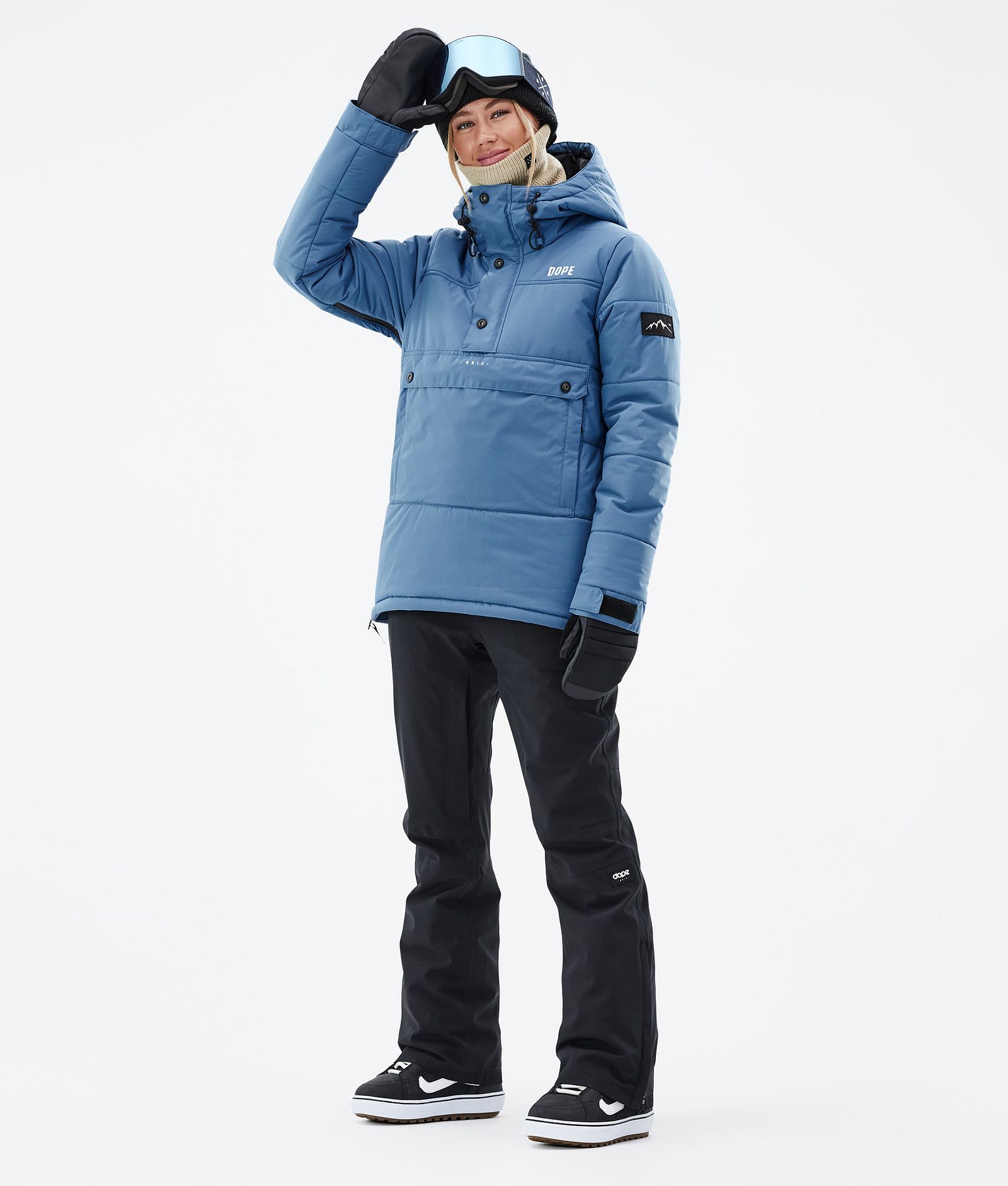 Puffer W Snowboard Jacket Women Blue Steel Renewed, Image 3 of 9