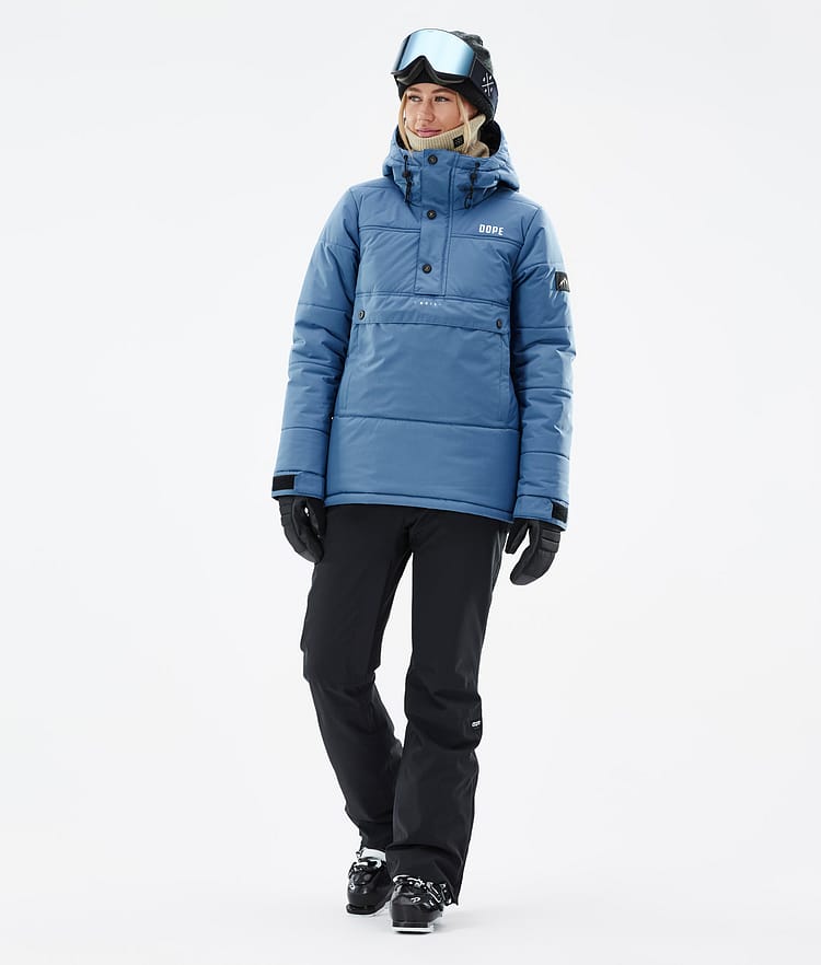 Puffer W Ski Jacket Women Blue Steel, Image 3 of 9