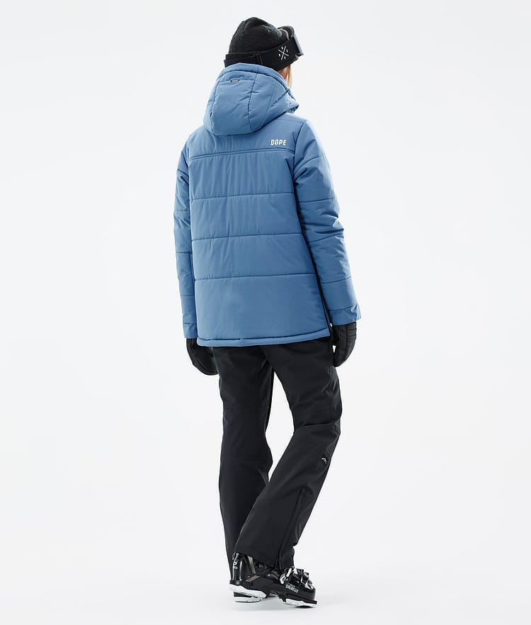 Puffer W Skijakke Dame Blue Steel, Billede 5 af 9