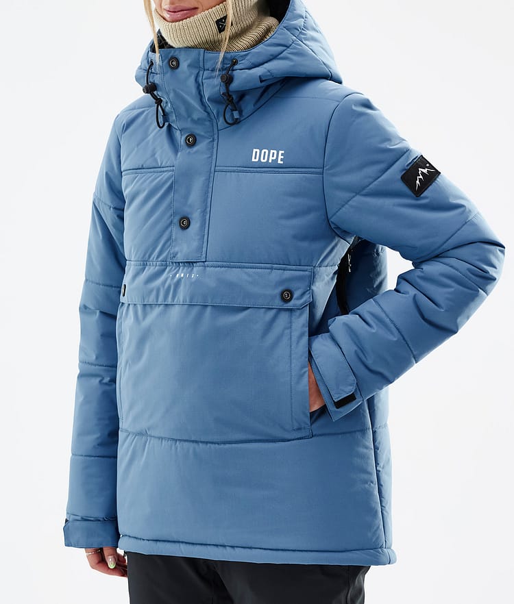 Puffer W Skijacke Damen Blue Steel