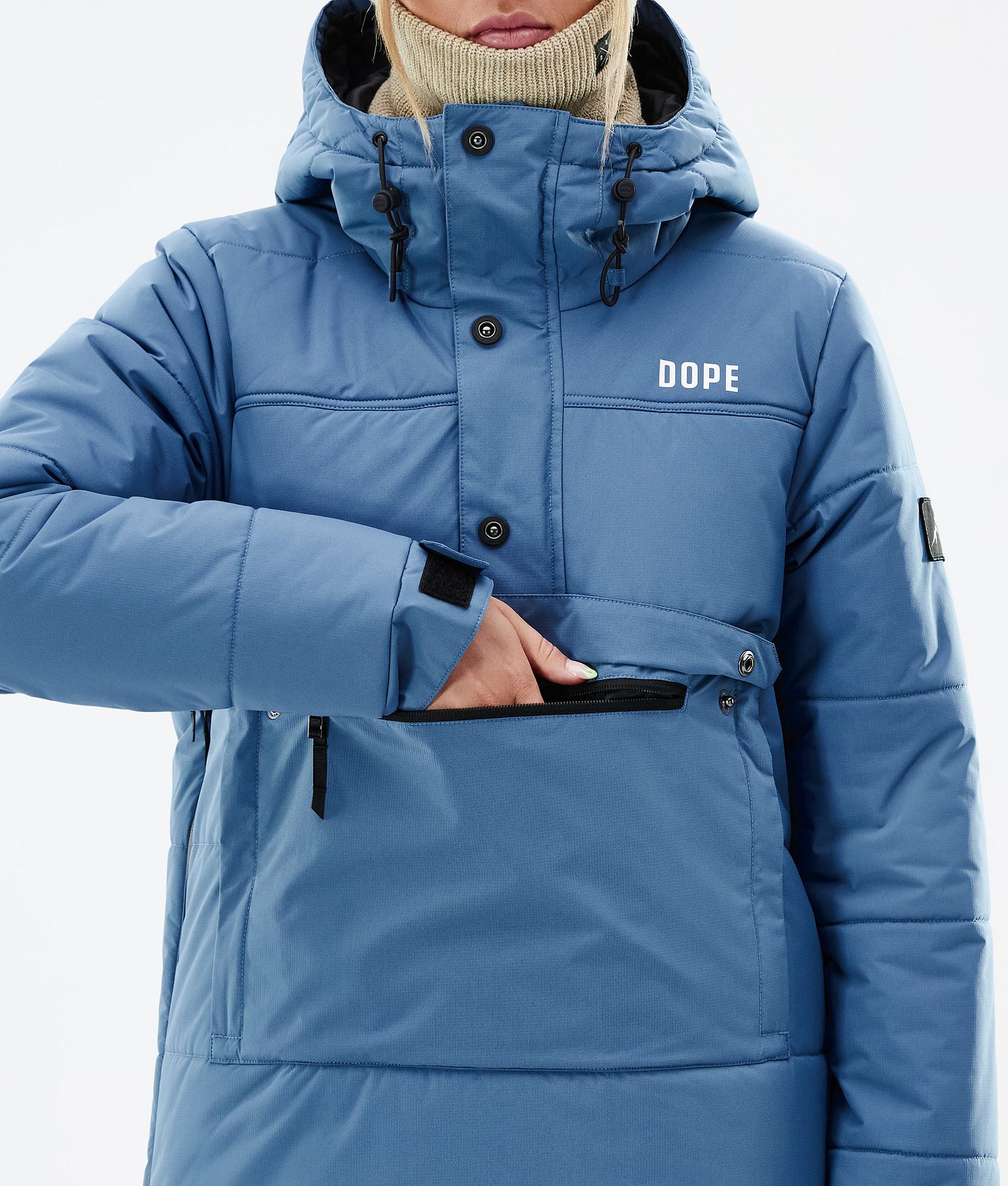 Puffer W Snowboard Jacket Women Blue Steel Renewed, Image 9 of 9