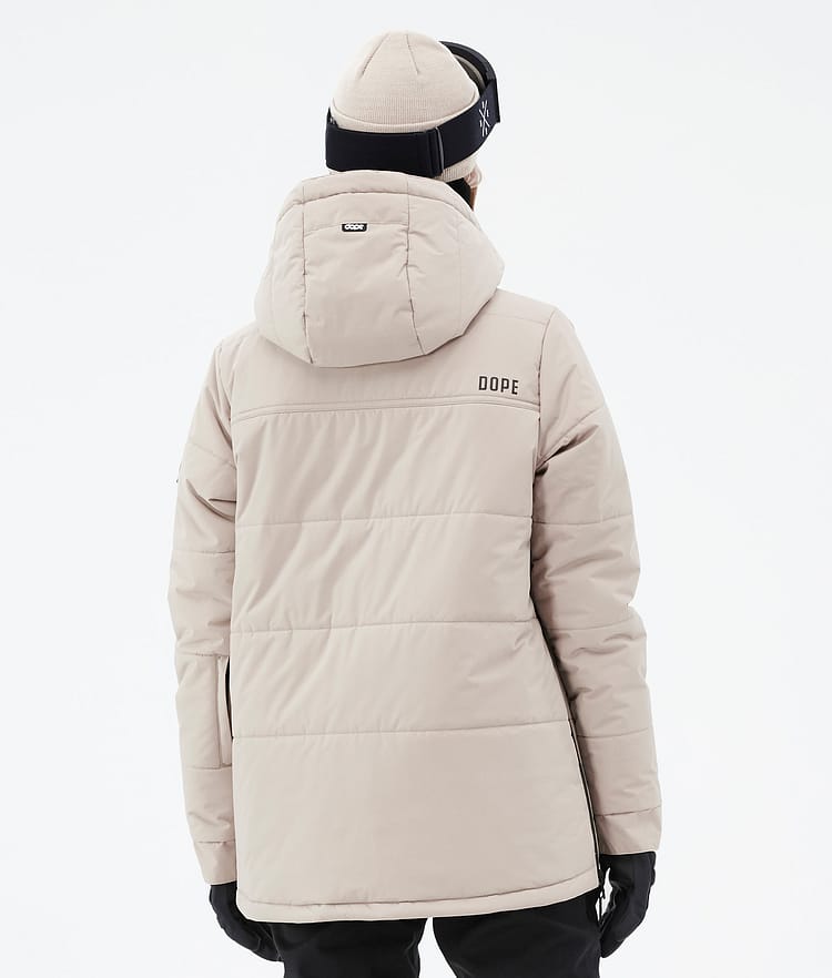 Puffer W Veste de Ski Femme Sand, Image 7 sur 8