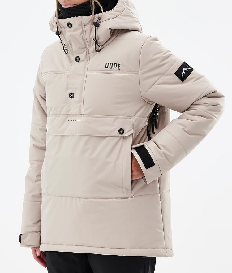 Puffer W Kurtka Narciarska Kobiety Sand