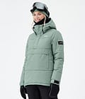 Puffer W Snowboard jas Dames Faded Green