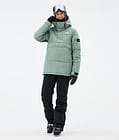 Puffer W Kurtka Narciarska Kobiety Faded Green, Zdjęcie 2 z 8