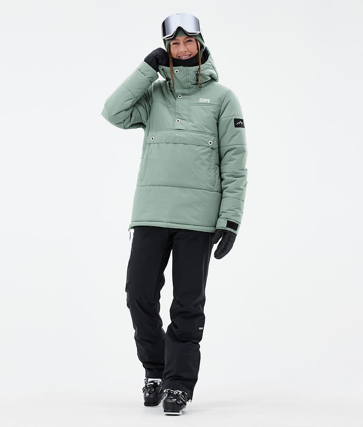 Puffer W Kurtka Narciarska Kobiety Faded Green, Zdjęcie 2 z 8