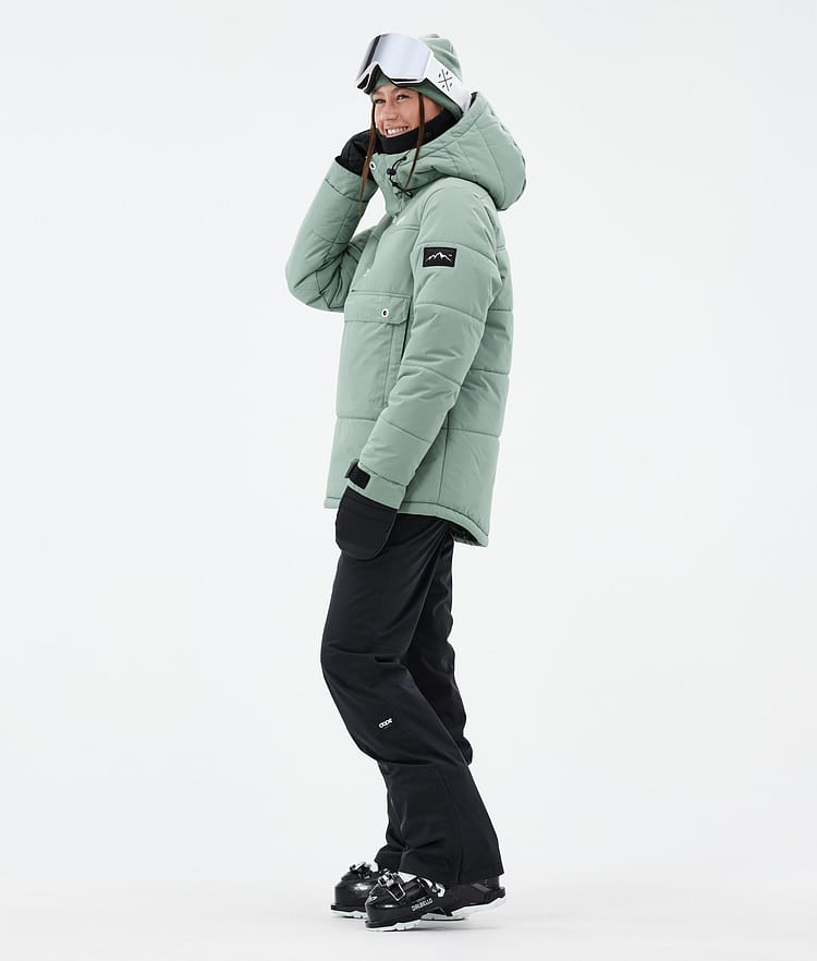 Puffer W Kurtka Narciarska Kobiety Faded Green, Zdjęcie 3 z 8