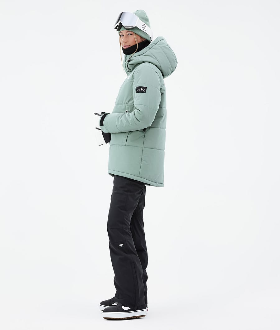 Puffer W Bunda na Snowboard Dámské Faded Green