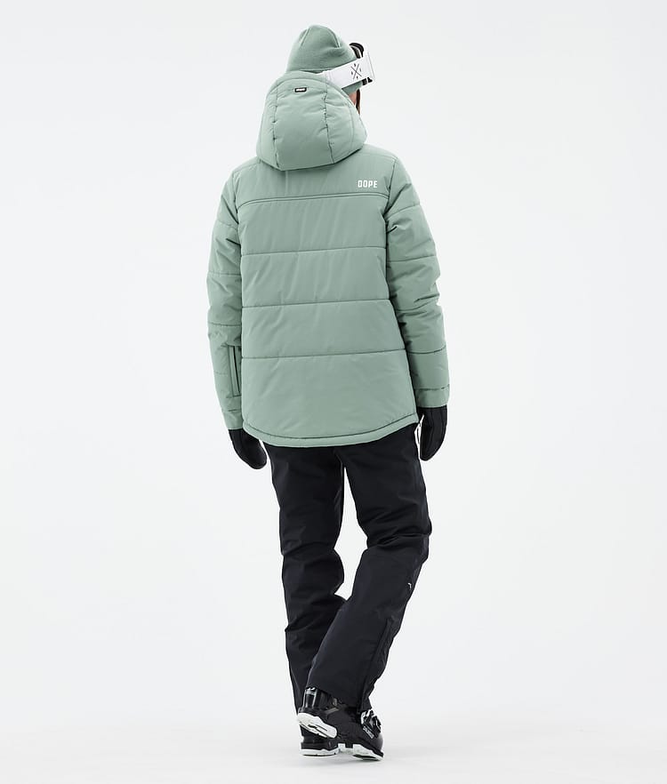Puffer W Kurtka Narciarska Kobiety Faded Green, Zdjęcie 4 z 8