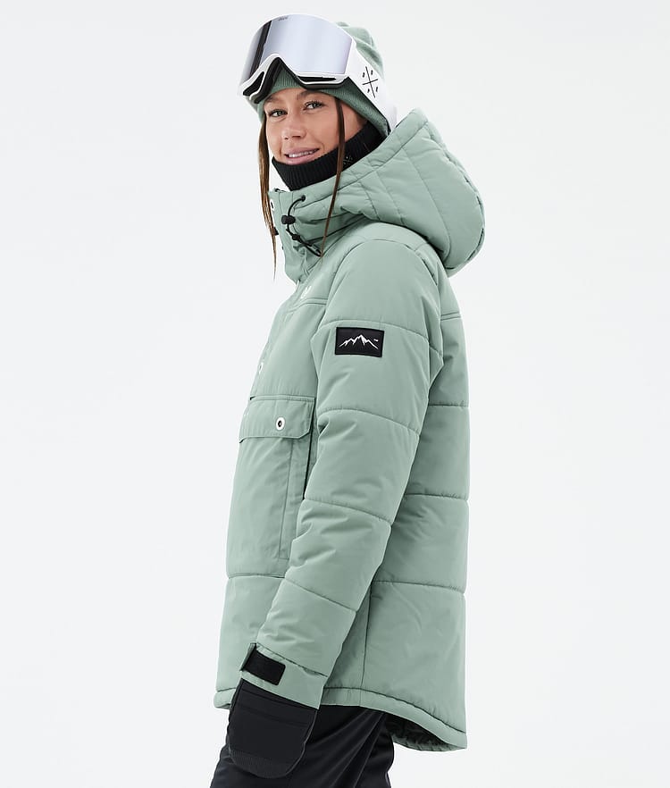 Puffer W Kurtka Narciarska Kobiety Faded Green, Zdjęcie 5 z 8