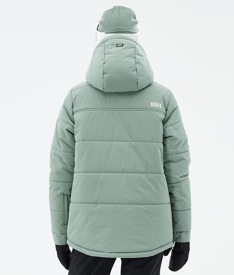 Puffer W Kurtka Narciarska Kobiety Faded Green, Zdjęcie 6 z 8