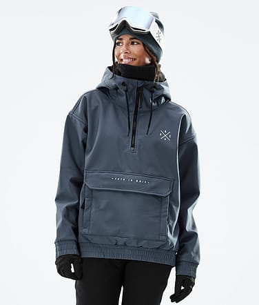 Cyclone W 2022 Snowboardjacke Damen Metal Blue