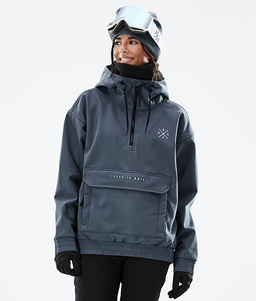 Cyclone W 2022 Skijacke Damen Metal Blue