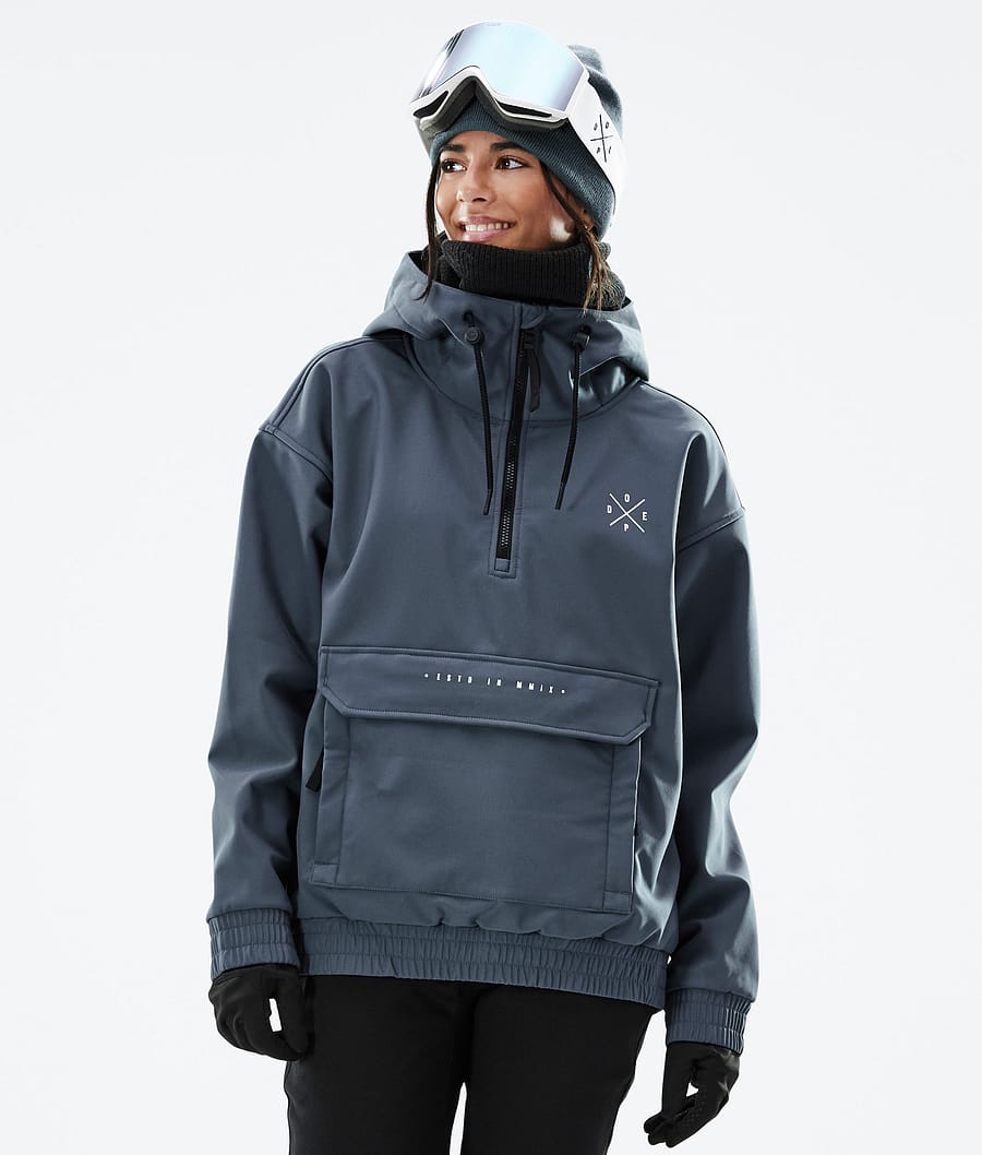 Cyclone W Skijacke Damen Metal Blue