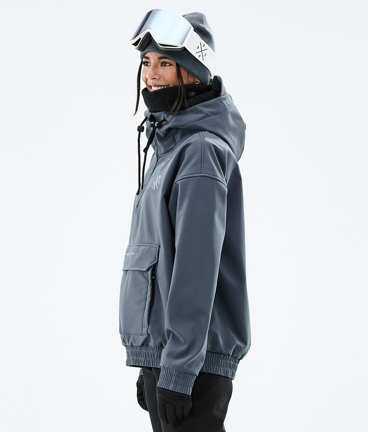 Cyclone W 2022 Snowboardjacke Damen Metal Blue