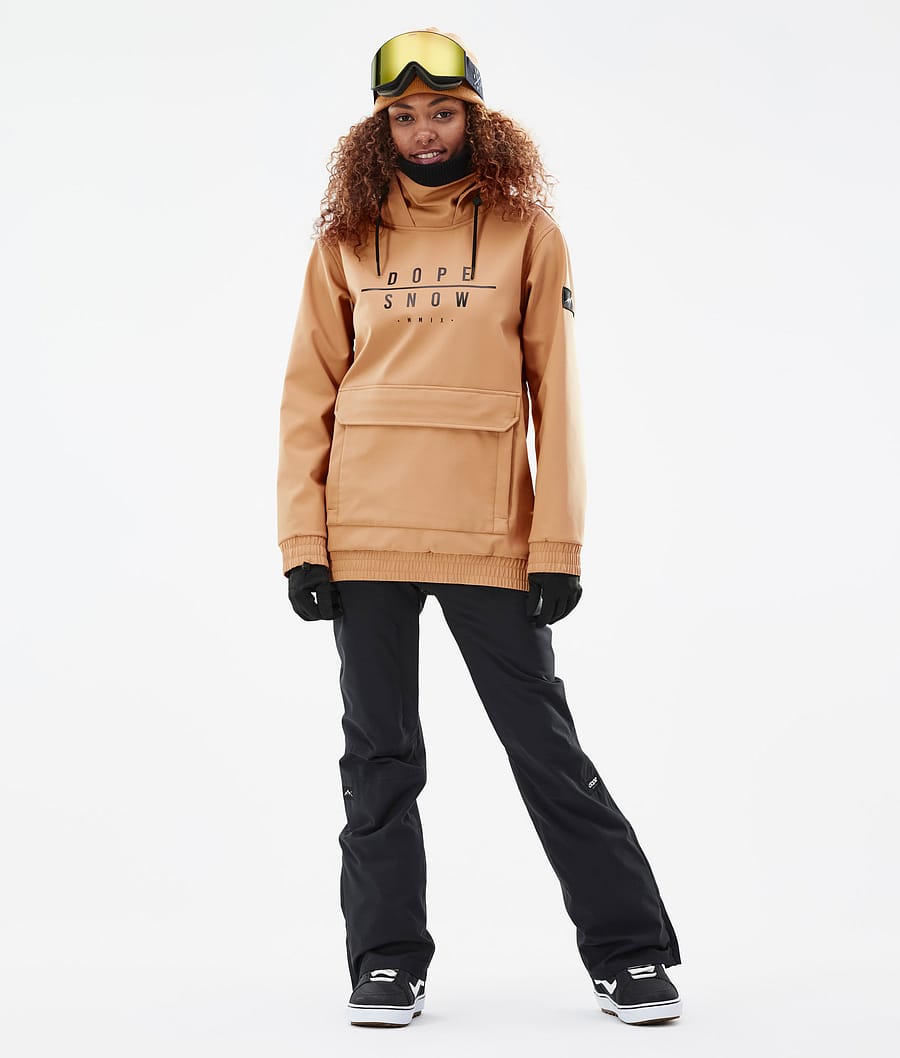 Wylie W Snowboard Jacket Women DS Khaki Yellow
