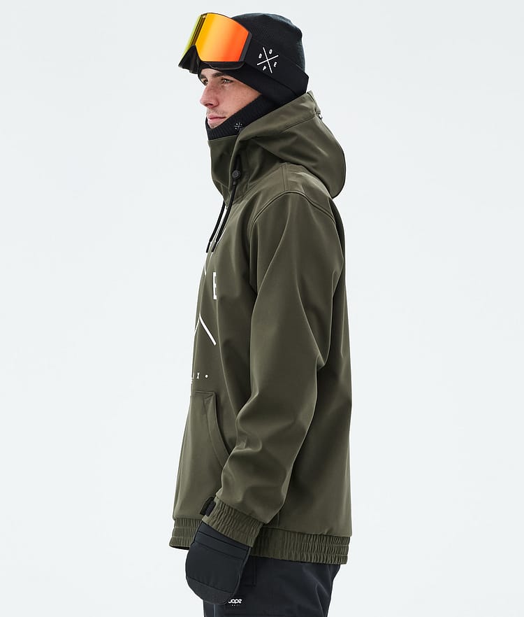 Yeti Snowboard Jacket Men 2X-Up Olive Green, Image 6 of 8