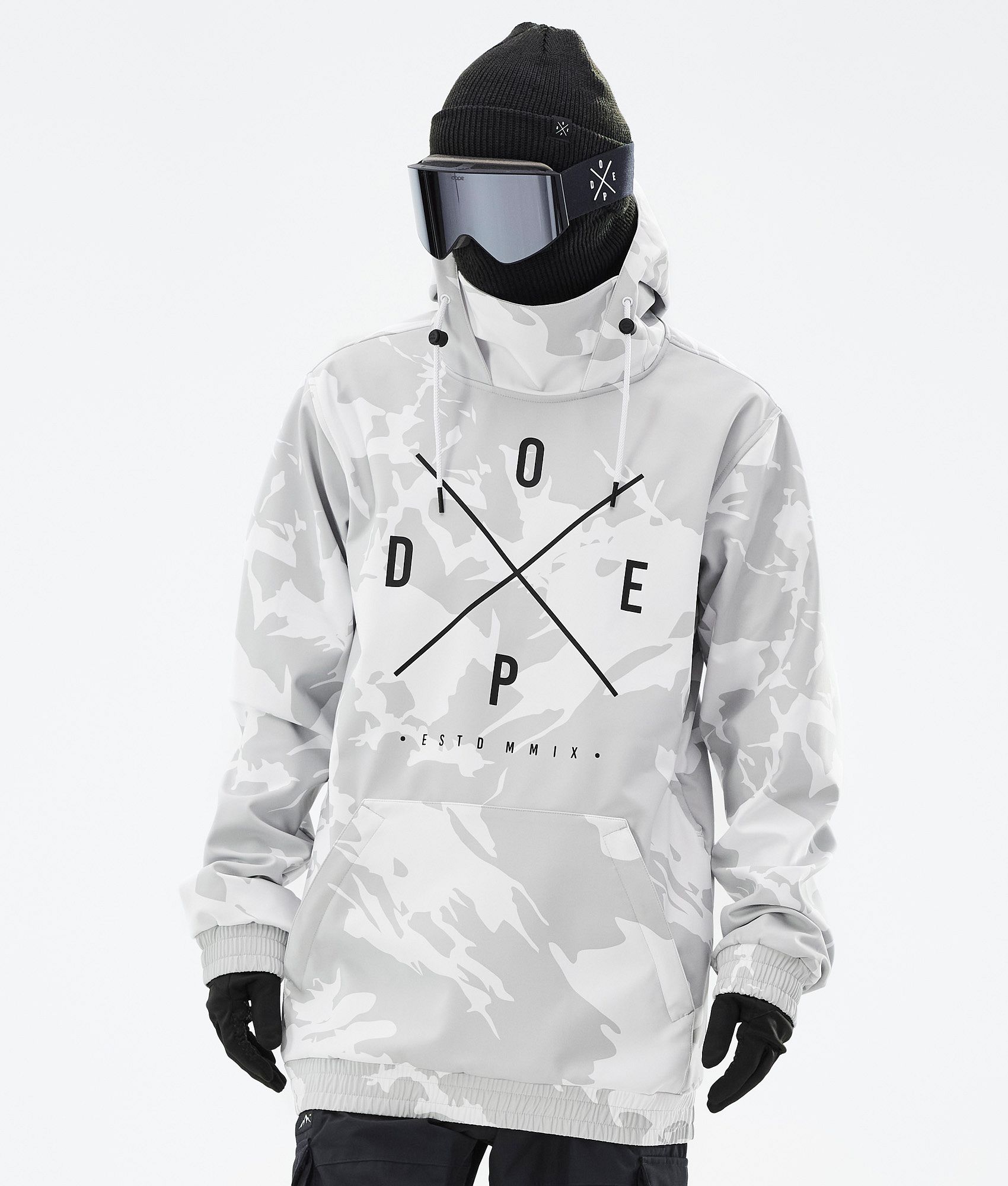 white mens snow jacket