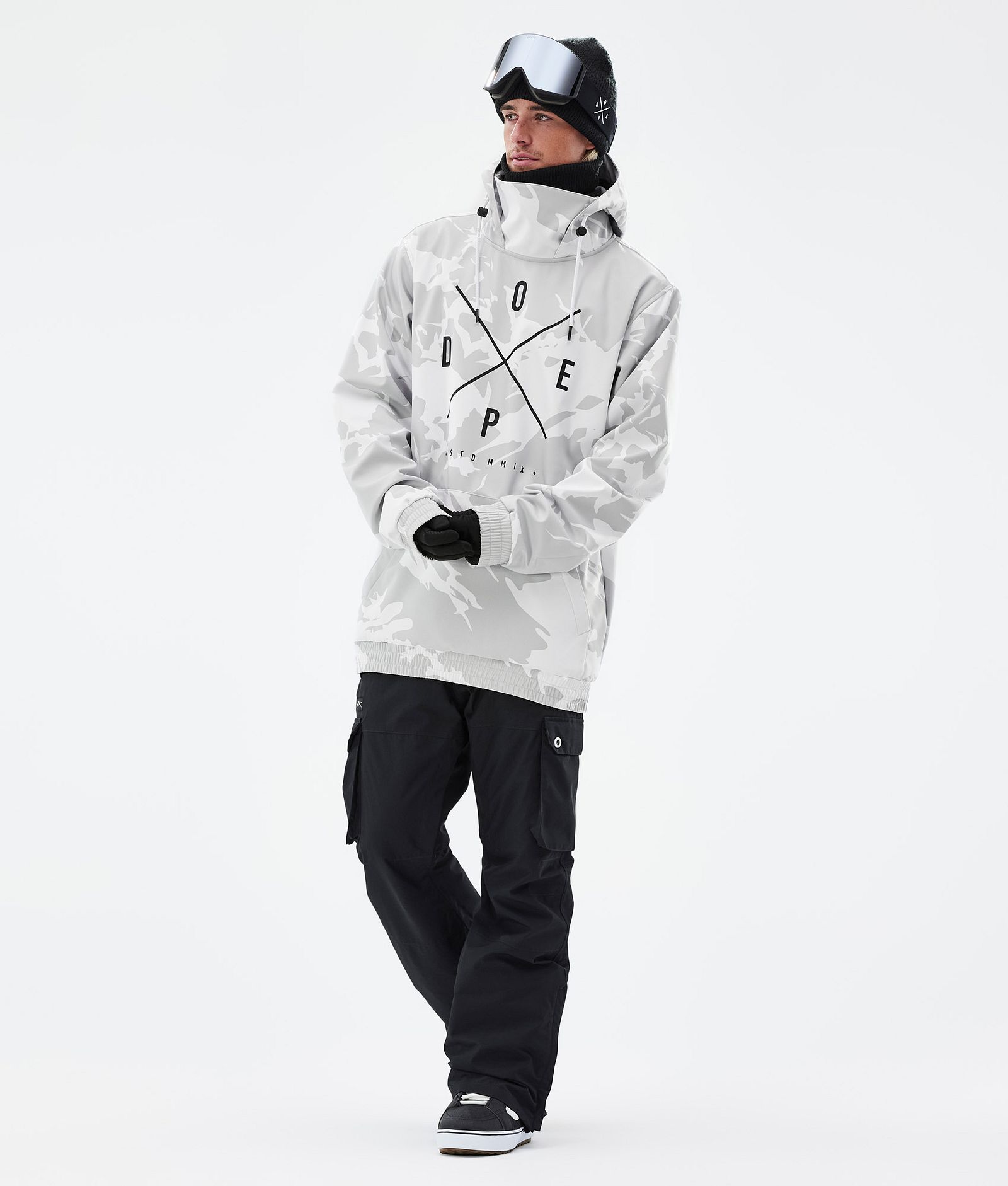Yeti Snowboard Jacket Men 2X-Up Grey Camo Renewed