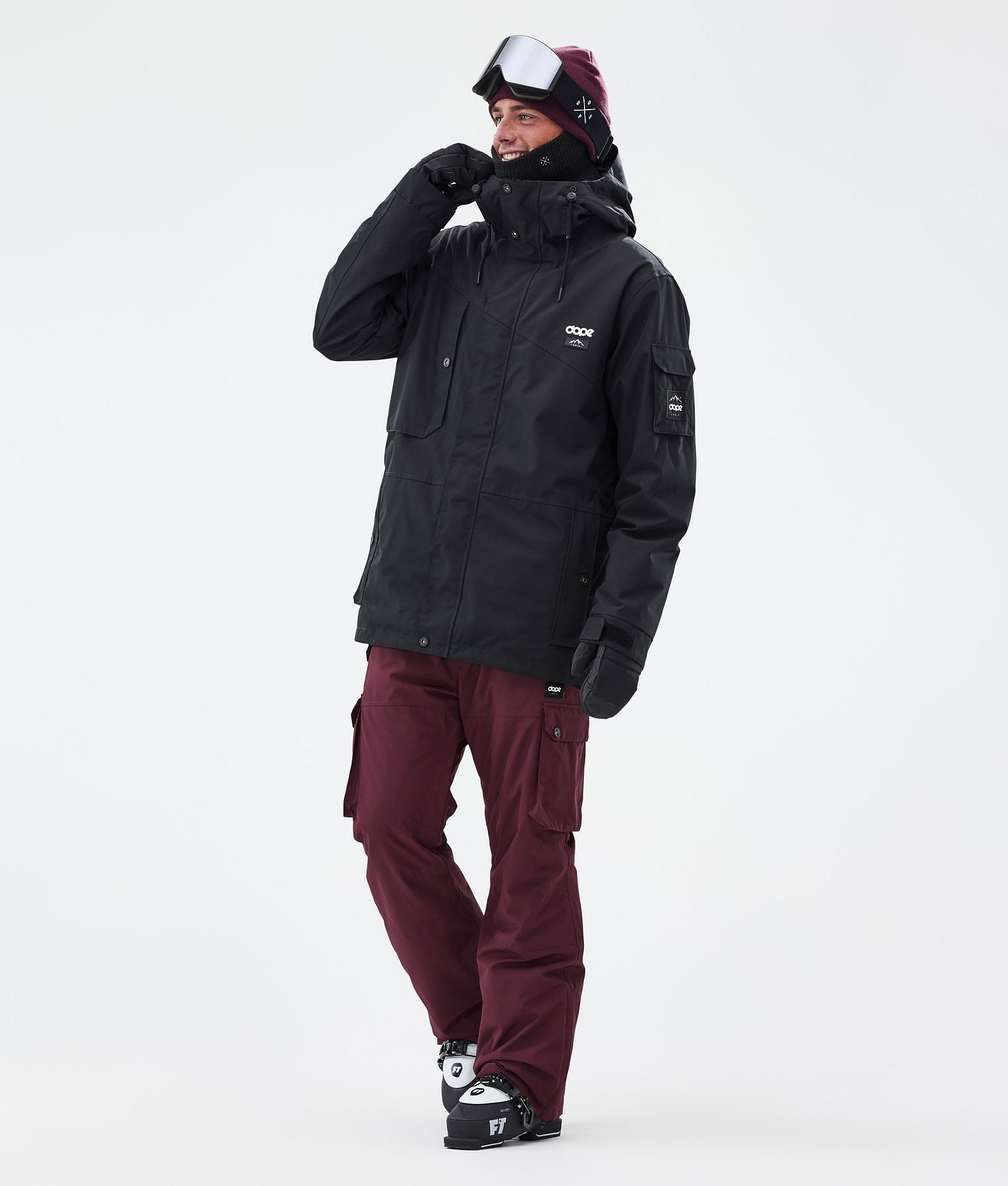 Iconic Ski Pants Men Don Burgundy, Image 2 of 7