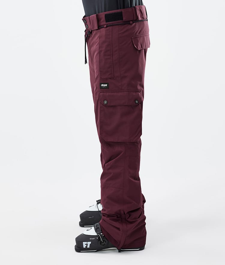 Iconic Pantalon de Ski Homme Don Burgundy, Image 3 sur 7