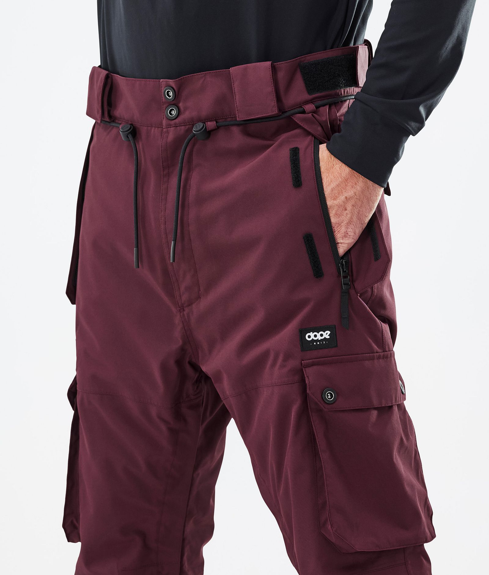 Iconic Pantalon de Ski Homme Don Burgundy