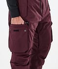 Iconic Snowboard Pants Men Don Burgundy Renewed, Image 6 of 7