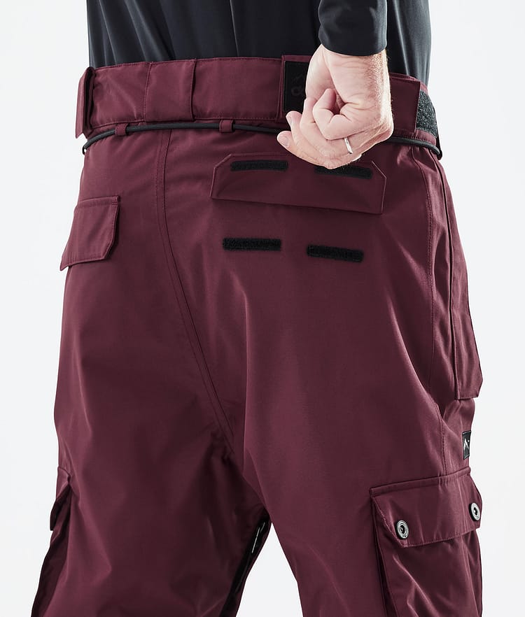 Iconic Snowboard Pants Men Don Burgundy Renewed, Image 7 of 7