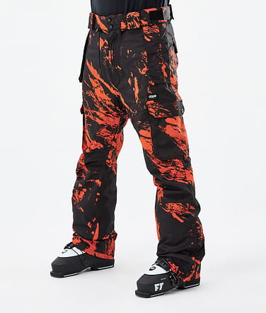 Iconic Pantaloni Sci Uomo Paint Orange