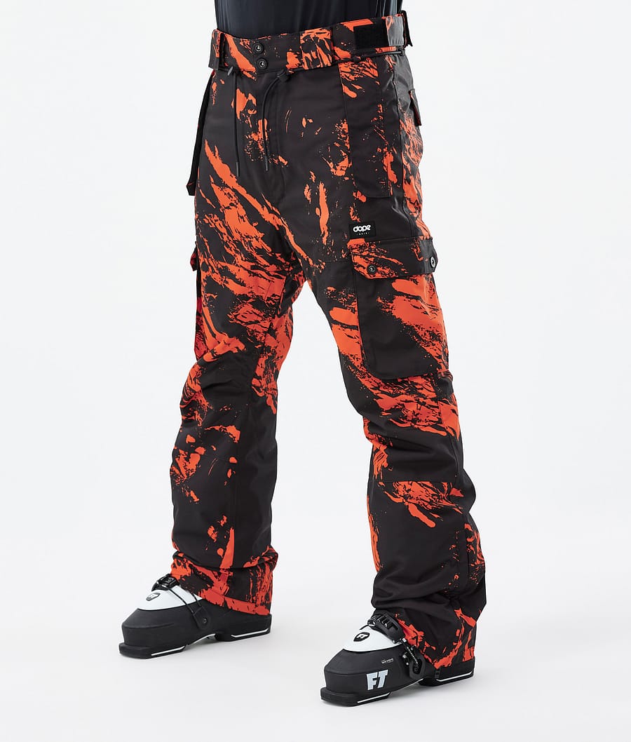 Iconic Lyžařské Kalhoty Pánské Paint Orange