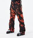 Iconic Ski Pants Men Paint Orange