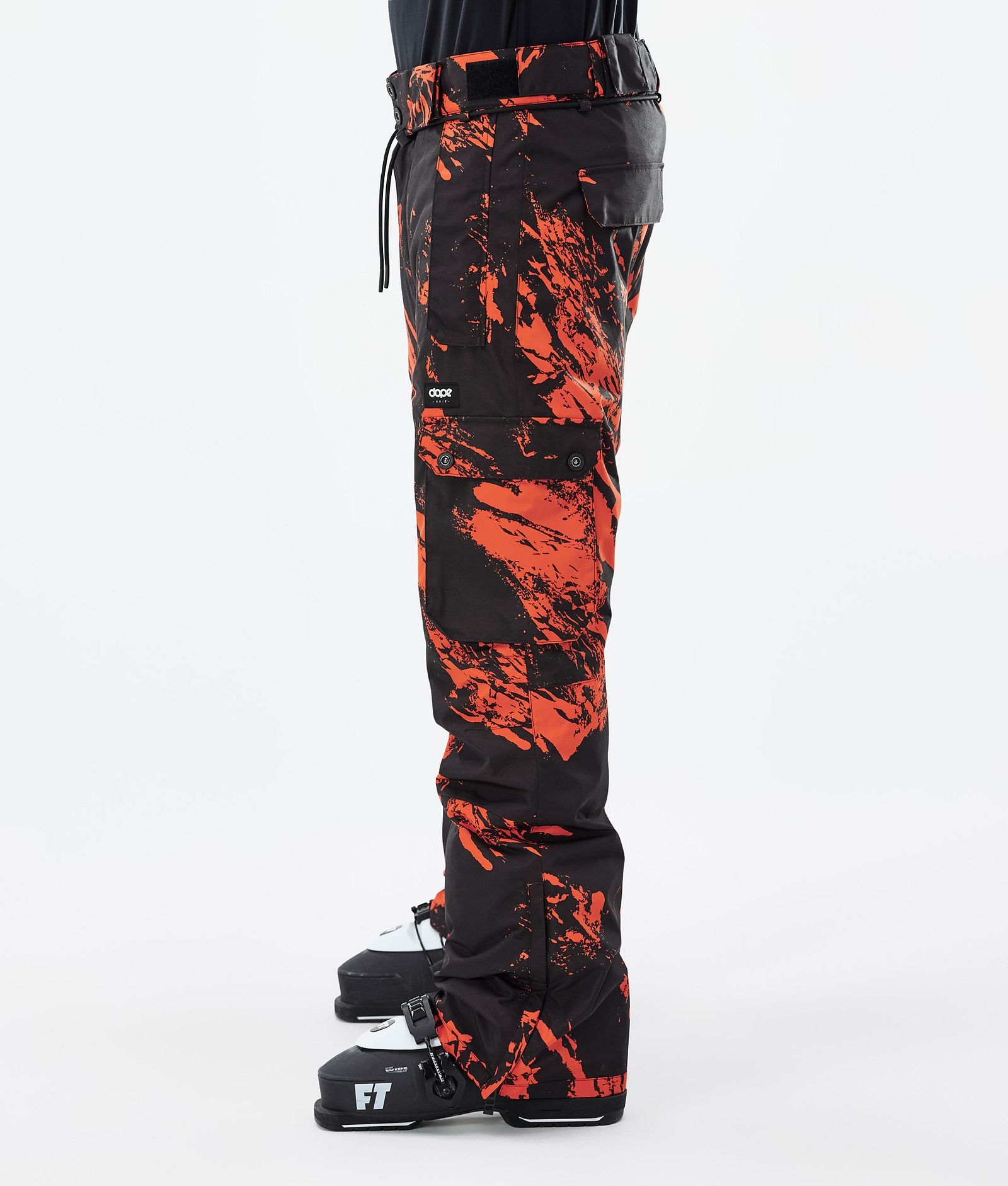 Iconic Ski Pants Men Paint Orange, Image 2 of 6