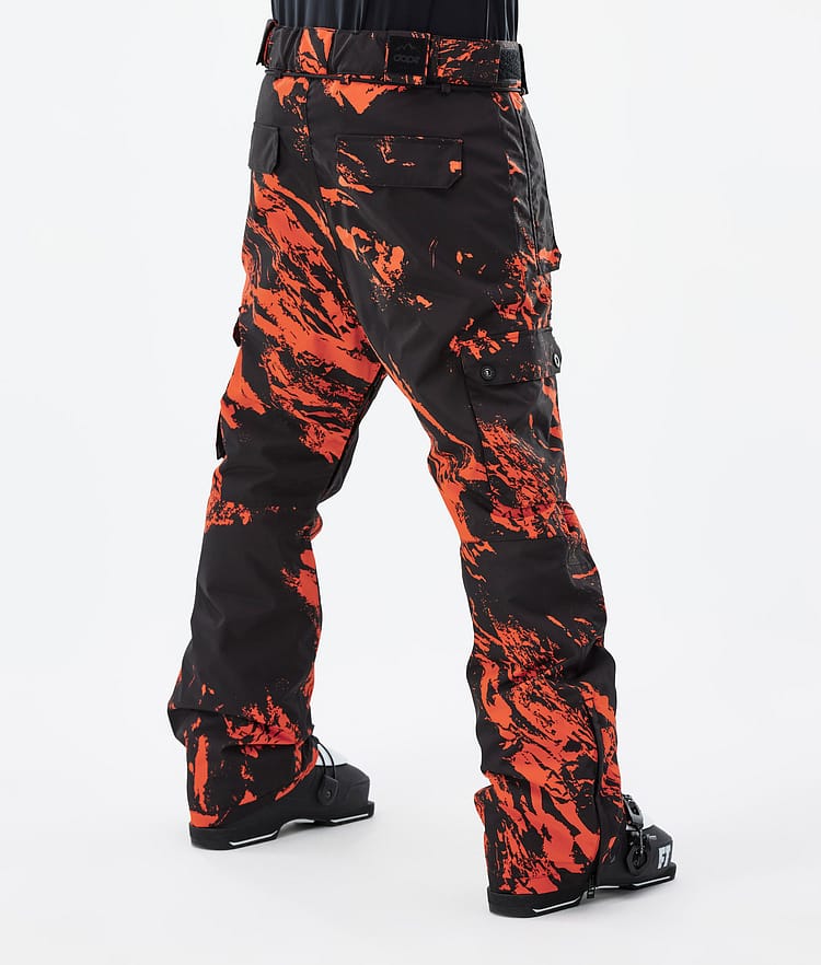 Iconic Lyžařské Kalhoty Pánské Paint Orange, Obrázek 3 z 6