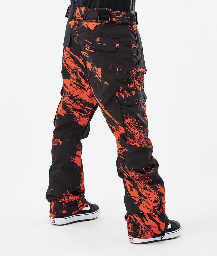 Iconic Snowboardhose Herren Paint Orange