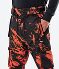 Iconic Pantalon de Ski Homme Paint Orange, Image 4 sur 6