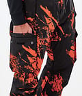 Iconic Ski Pants Men Paint Orange, Image 5 of 6