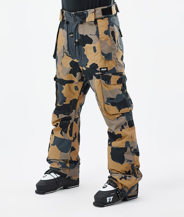 Dope Iconic Pantalones Esquí Hombre Walnut Camo - Marrón