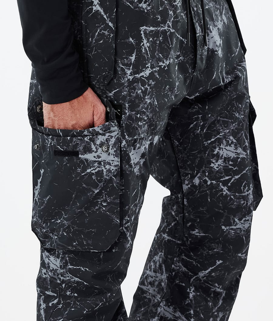 Iconic Snowboard Pants Men Rock Black