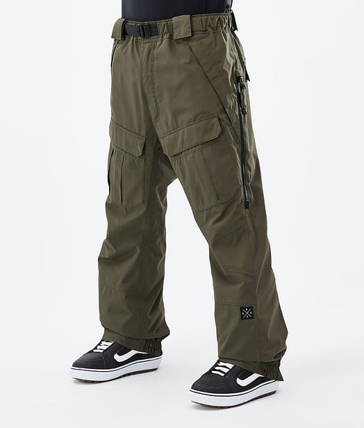 Antek 2022 Spodnie Snowboardowe Mężczyźni Olive Green