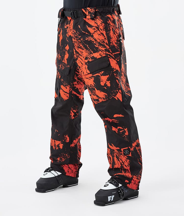 Antek 2022 Pantalon de Ski Homme Paint Orange, Image 1 sur 6