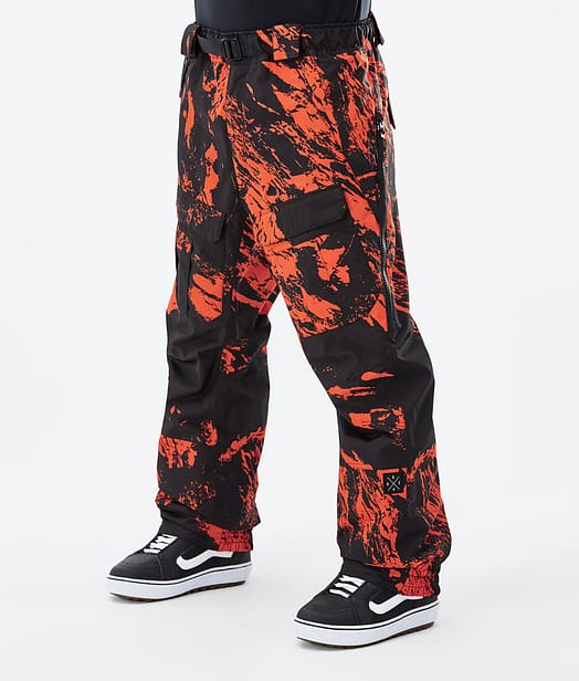 Antek 2022 Pantalon de Snowboard Homme Paint Orange