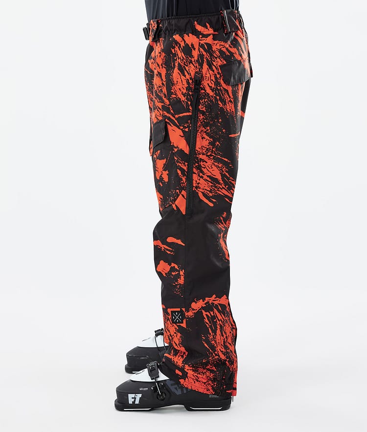 Antek 2022 Pantalon de Ski Homme Paint Orange, Image 2 sur 6