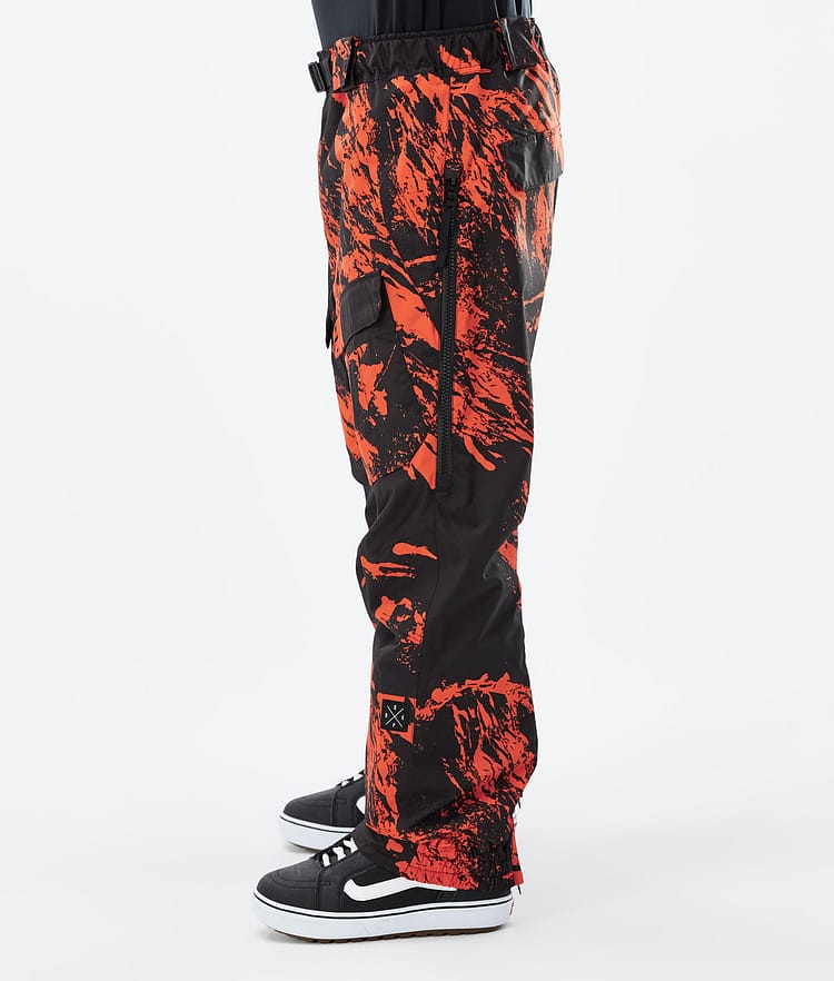 Antek 2022 Spodnie Snowboardowe Mężczyźni Paint Orange, Zdjęcie 2 z 6
