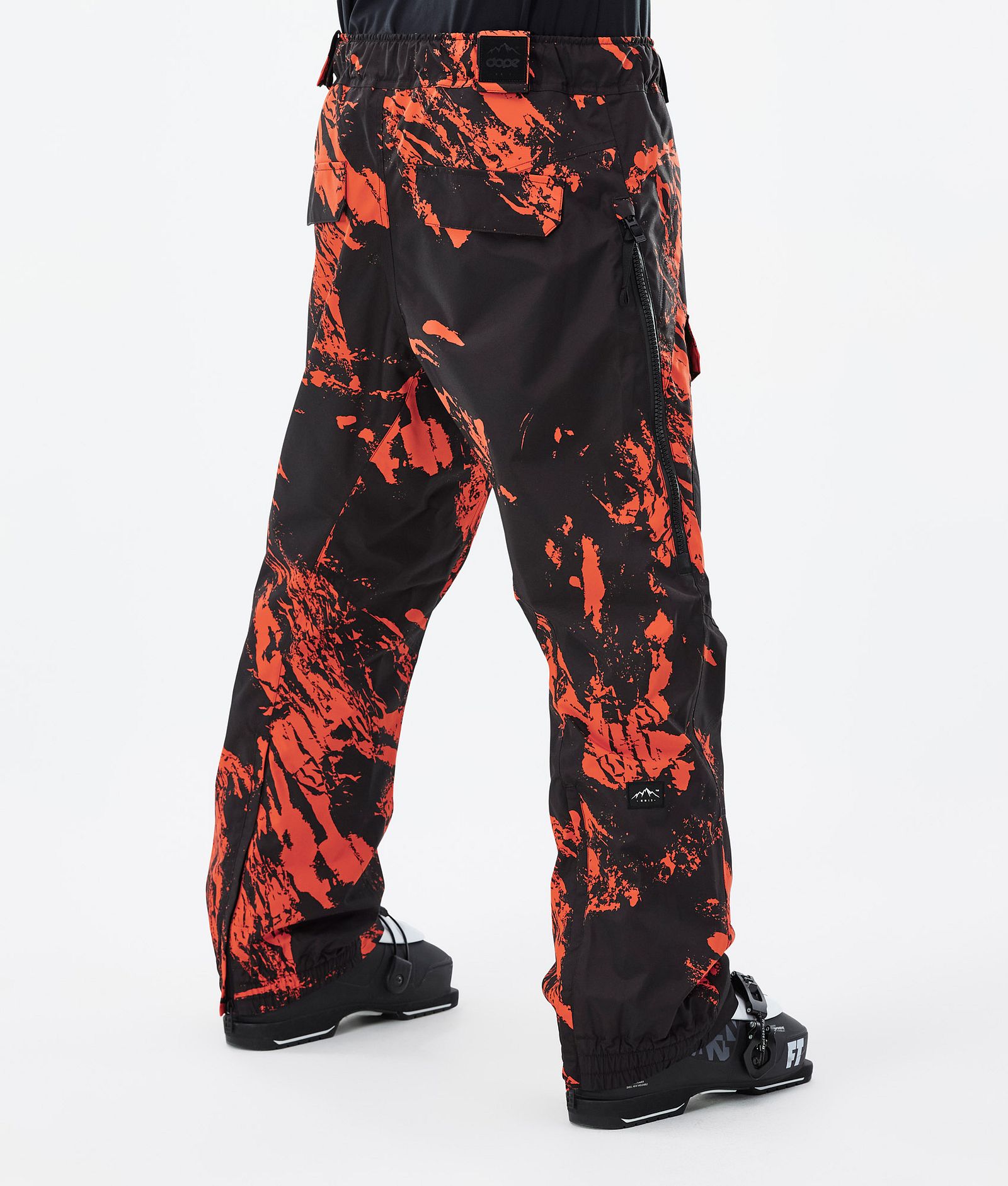 Antek 2022 Pantalon de Ski Homme Paint Orange, Image 3 sur 6