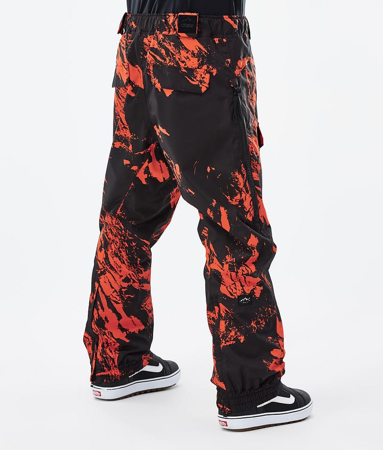 Antek 2022 Spodnie Snowboardowe Mężczyźni Paint Orange, Zdjęcie 3 z 6