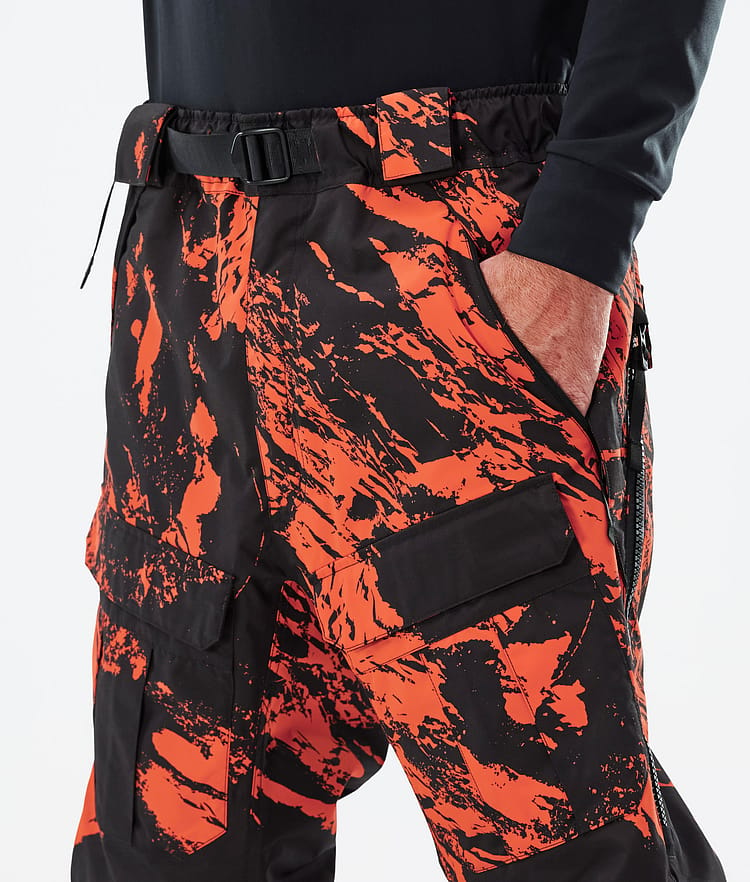 Antek 2022 Pantalon de Ski Homme Paint Orange, Image 4 sur 6