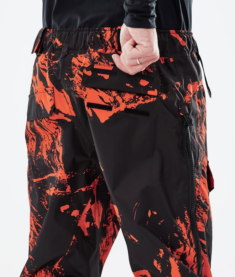 Antek 2022 Snowboard Pants Men Paint Orange